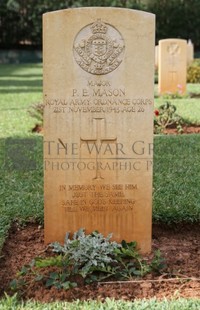 BEIRUT WAR CEMETERY - MASON, PETER EDWARD